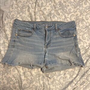 American Eagle Outfitters Blue Jean Shorts Casual Summer Style